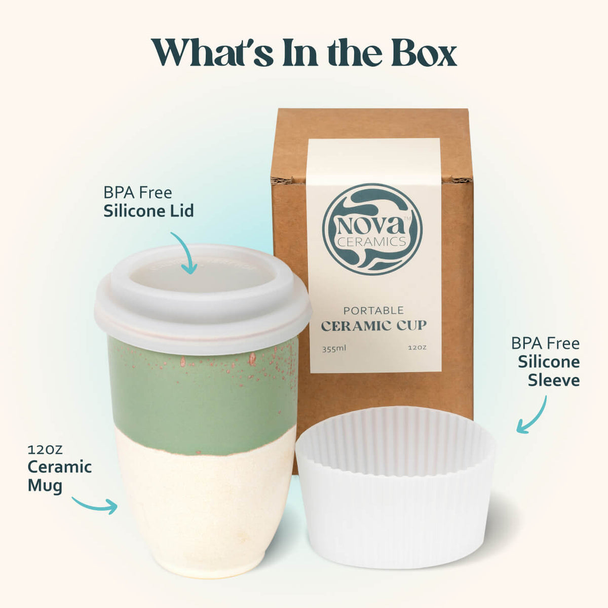 Sage Green Cup 12oz