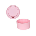 Pink Lid and Sleeve for 16oz cup
