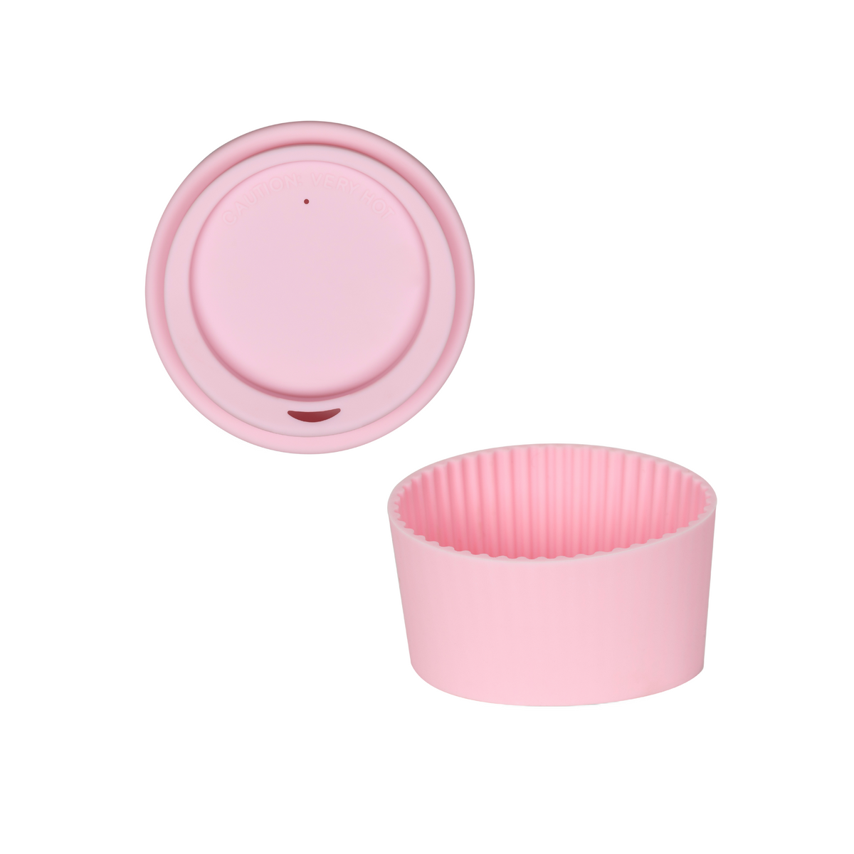 Pink Lid and Sleeve for 16oz cup