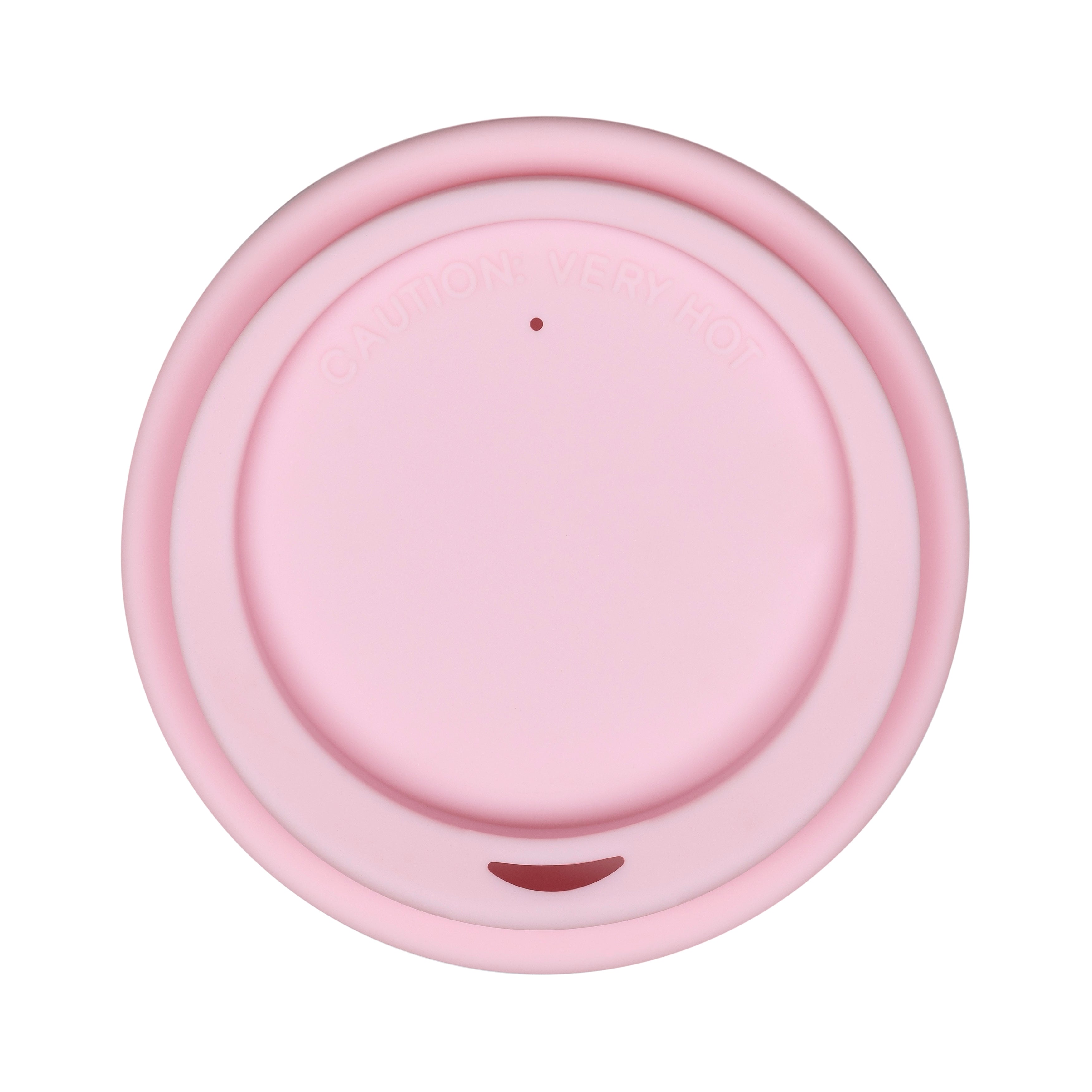 Pink Lid and Sleeve for 12oz cup